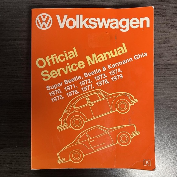 Other - Volkswagen Official Service Manual Super Beetle, Beetle & Karmann Ghia 1970-1979